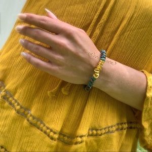 ✨Ocean Jasper + 24k Gold Mala Bracelet